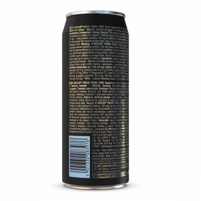 Передтренувальний комплекс Olimp R-Weiler Focus Drink Zero, 330 мл Енерджі
