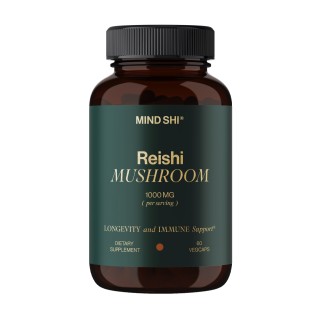 Reishi Mushroom 1000 mg - 60 vegcaps (Пошкоджена пломба та кришка)