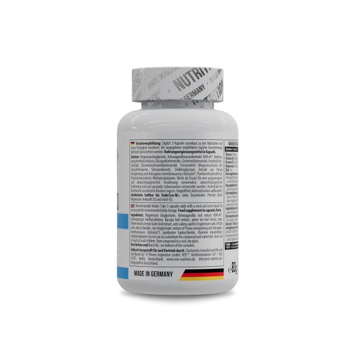 Натуральна добавка MST Relax IQ No Stress, 90 капсул