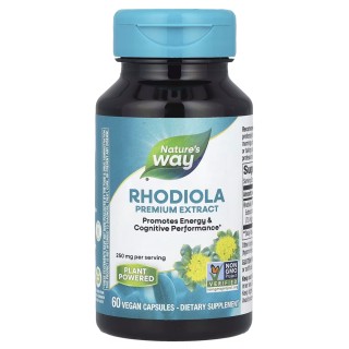 Натуральна добавка Nature's Way Rhodiola 250 mg, 60 вегакапсул