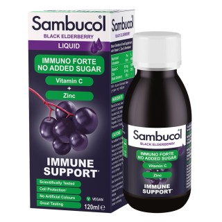 Натуральна добавка Sambucol Black Elderberry Immuno Forte Sugar Free, 120 мл
