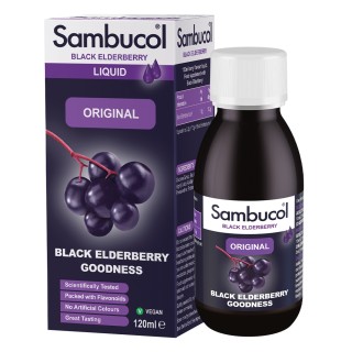 Натуральна добавка Sambucol Black Elderberry Original, 120 мл