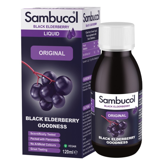 Натуральна добавка Sambucol Black Elderberry Original, 120 мл