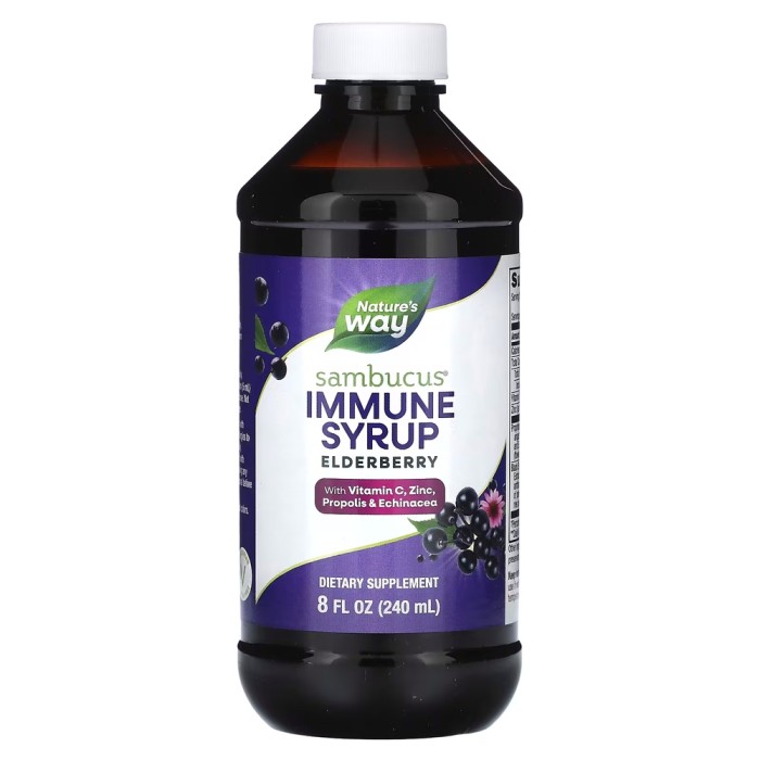 Натуральная добавка Nature's Way Sambucus Immune Syrup, 240 мл