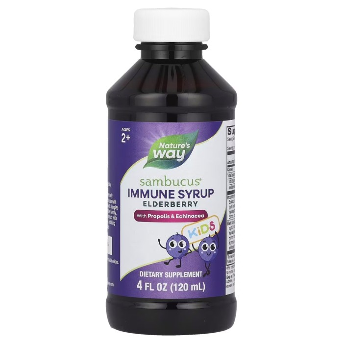 Натуральная добавка Nature's Way Sambucus For Kids Elderberry, 120 мл