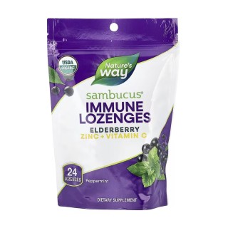 Органічні пастилки Sambucus зі смаком м'яти - 24 шт.