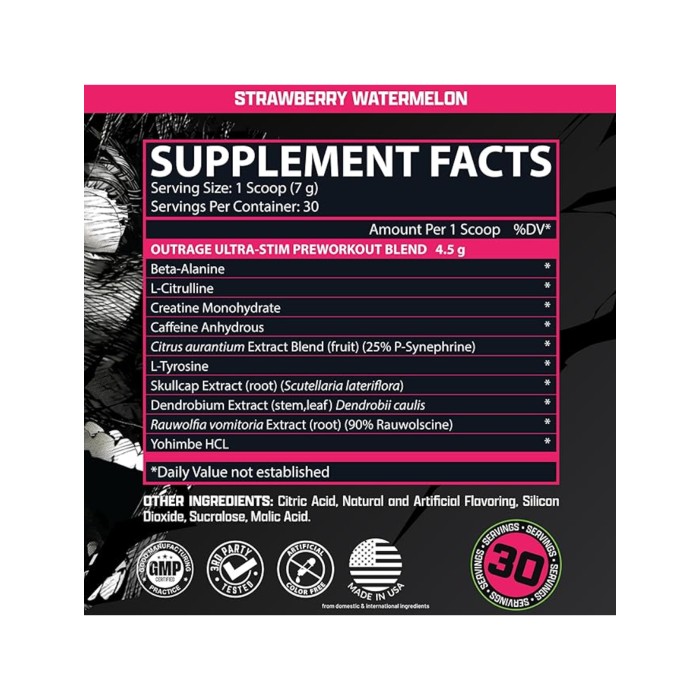 Зразки Outrage - 7,35 г полуниця-кавун