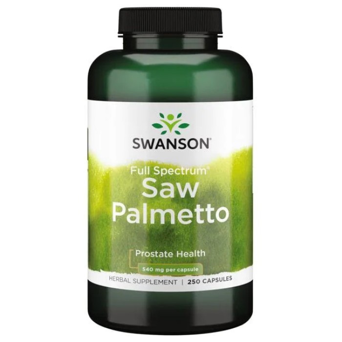 Натуральна добавка Swanson Saw Palmetto 540 mg Full Spectrum, 250 капсул