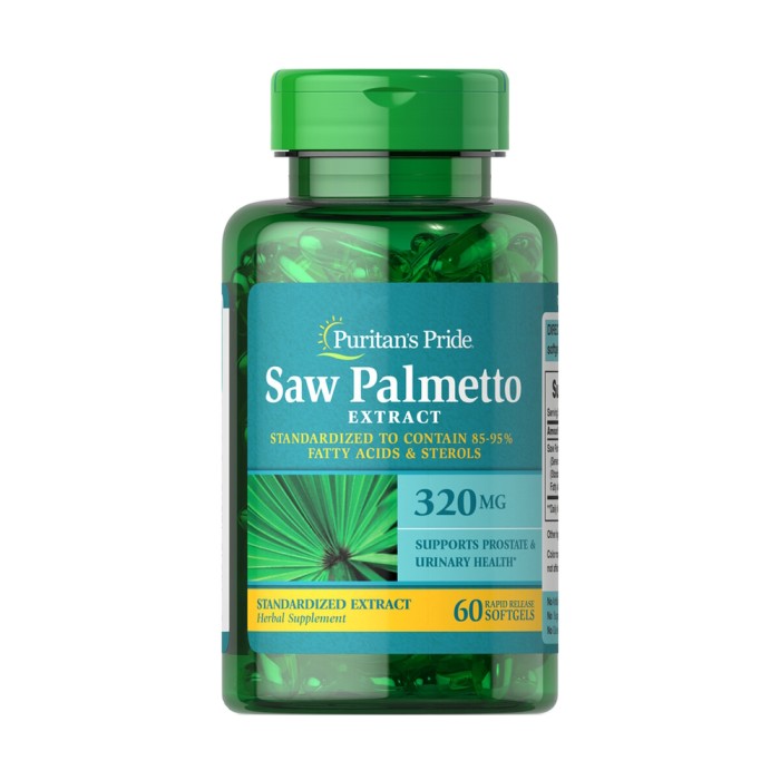 Натуральна добавка Puritan's Pride Saw Palmetto Extract 320 mg, 60 капсул