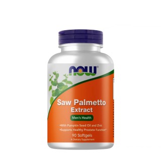Естественная добавка NOW Saw Palmetto Extract 80 mg, 90 капсул