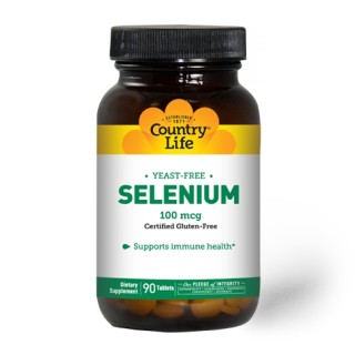 Вітаміни та мінерали Country Life Selenium 100 mcg, 90 таблеток