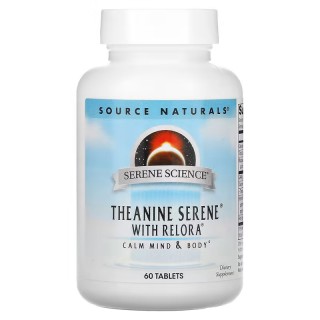 Амінокислота Source Naturals Serene Science Theanine Serene with Relora, 60 таблеток