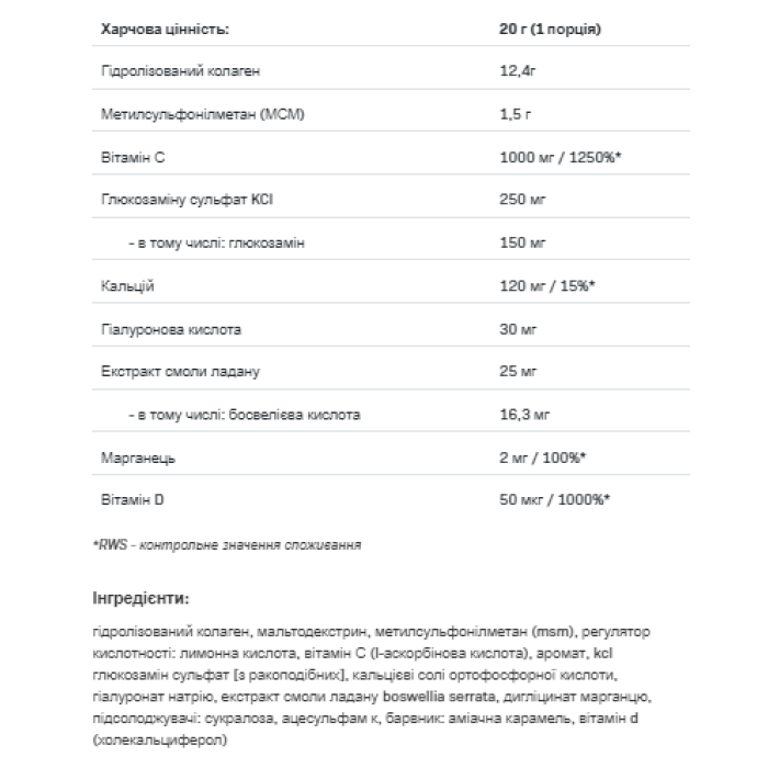 Колаген преміум - 400 г Чорна смородина