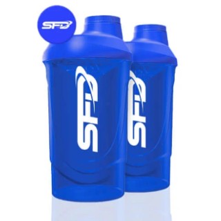 Шейкер - 600 мл, шокуючий синій