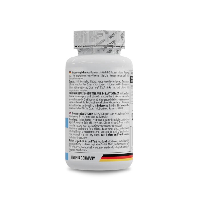 Натуральна добавка MST Shilajit, 60 капсул