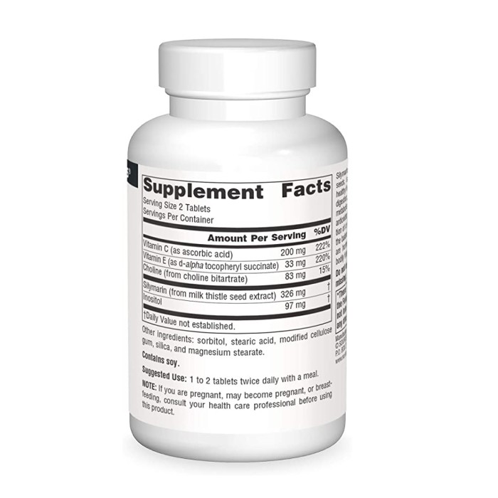 Натуральна добавка Source Naturals Silymarin Plus, 30 таблеток