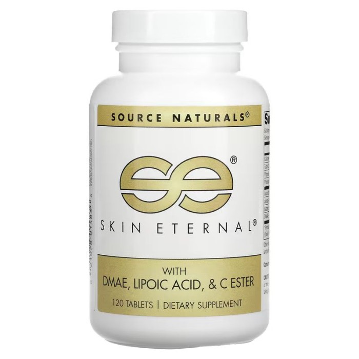 Натуральна добавка Source Naturals Skin Eternal with DMAE Lipoic Acid and C Ester, 120 таблеток