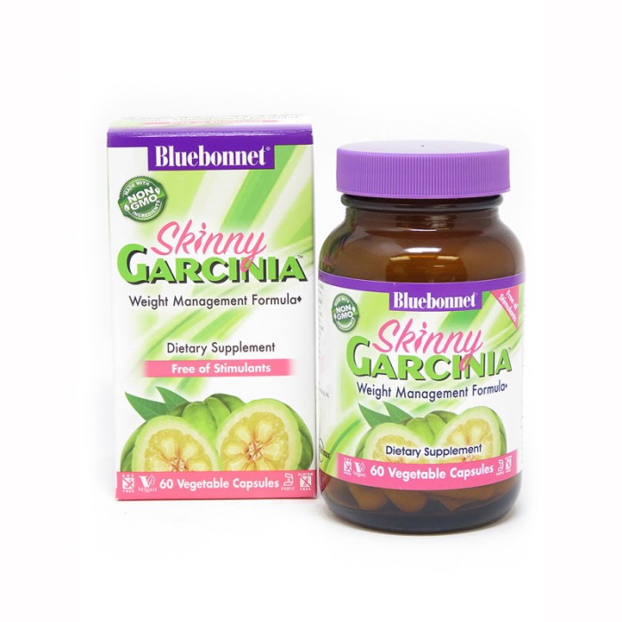 Натуральна добавка Bluebonnet Nutrition Skinny Garcinia, 60 вегакапсул