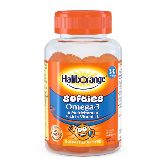 Softies Омега-3 та мультивітаміни - 60 м'яких капсул Апельсин