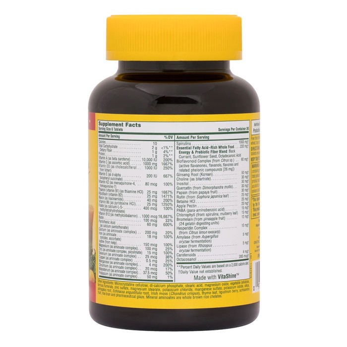 Вітаміни та мінерали Natures Plus Source of Life Multivitamin & Mineral, 180 міні таблеток