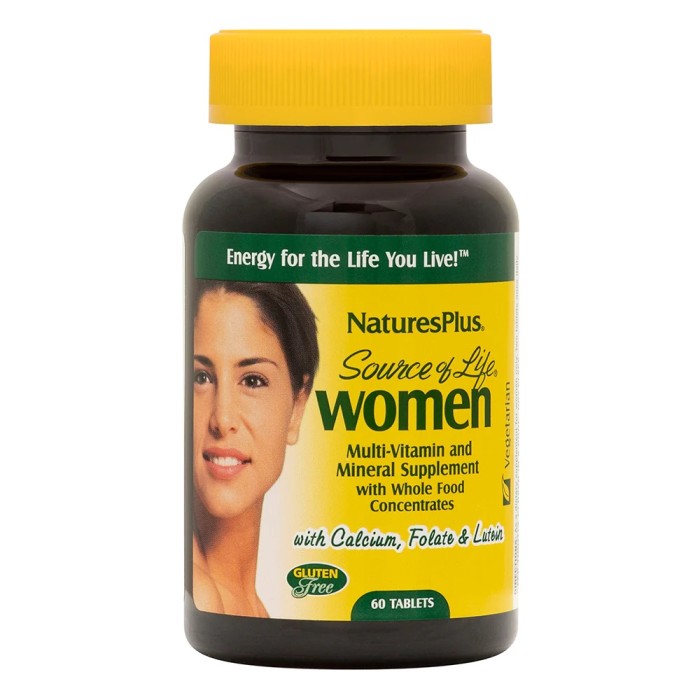 Вітаміни та мінерали Natures Plus Source of Life Women, 60 таблеток