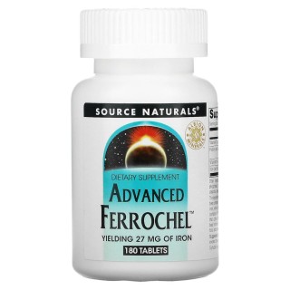 Витамины и минералы Source Naturals Advanced Ferrochel, 180 таблеток