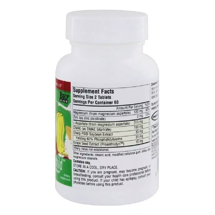 Натуральная добавка Source Naturals Attentive Child, 120 таблеток