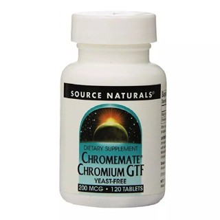 Вітаміни та мінерали Source Naturals Chromemate Chromium GTF Yeast-Free 200 mcg, 120 таблеток
