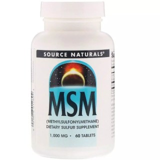 Препарат для суставов и связок Source Naturals MSM 1000 mg, 60 таблеток