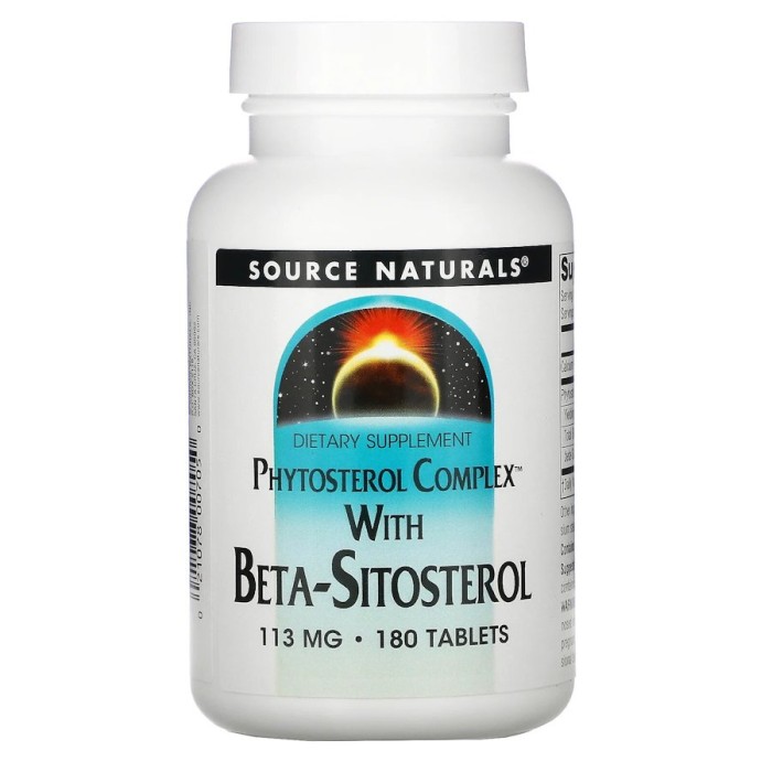 Натуральна добавка Source Naturals Phytosterol Complex with Beta-Sitosterol, 180 таблеток