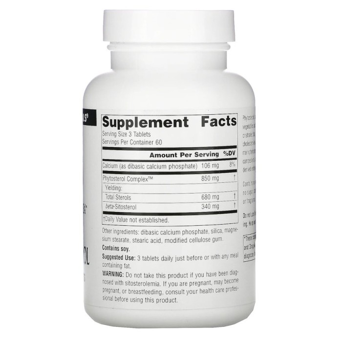 Натуральна добавка Source Naturals Phytosterol Complex with Beta-Sitosterol, 180 таблеток