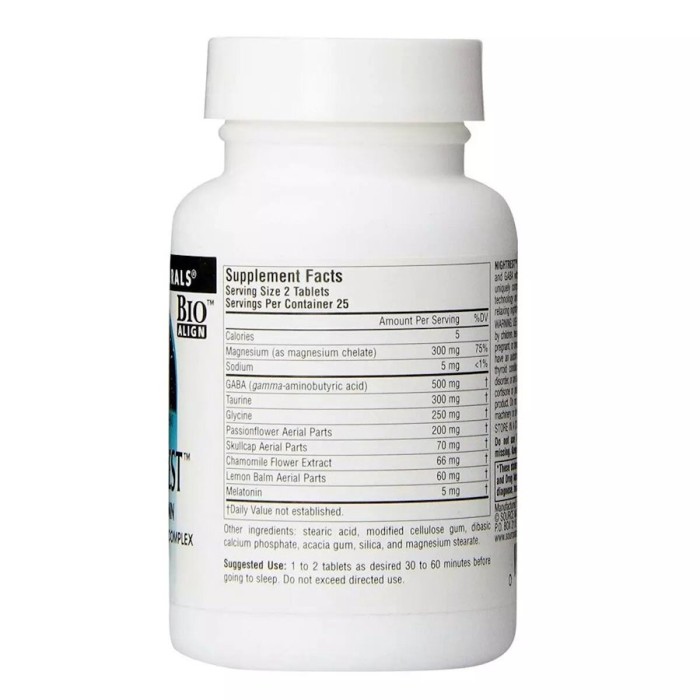 Натуральна добавка Source Naturals Sleep Science NightRest Melatonin, 50 таблеток