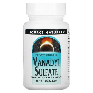 Вітаміни та мінерали Source Naturals Vanadyl Sulfate 10 mg, 100 таблеток