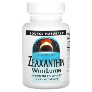 Натуральна добавка Source Naturals Zeaxanthin with Lutein 10 mg, 60 капсул