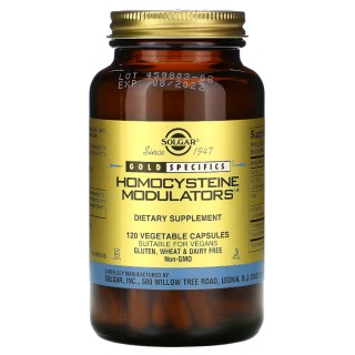 Натуральна добавка Solgar Homocysteine Modulators, 120 вегакапсул