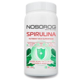 Натуральная добавка Nosorog Spirulina, 90 таблеток