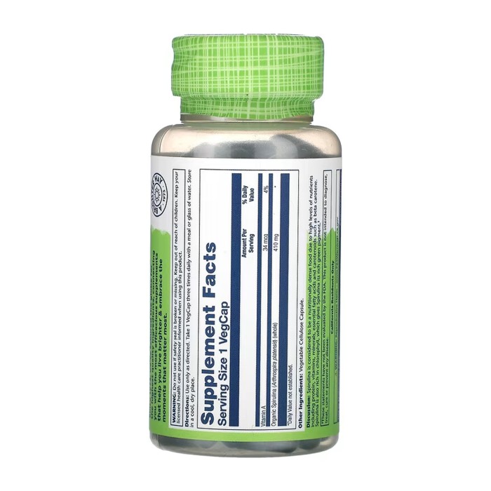 Спіруліна Водорості 410 мг - 100 капсул