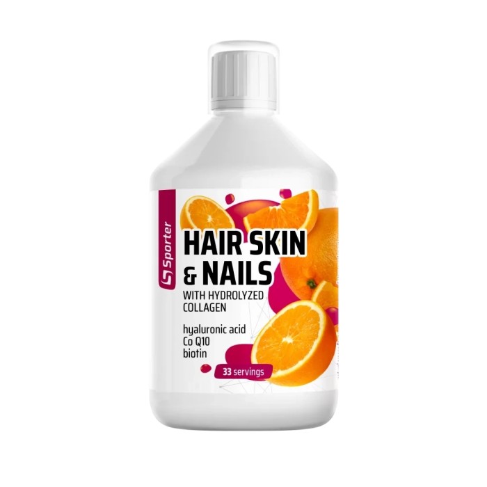 Вітаміни та мінерали Sporter Hair Skin & Nails, 500 мл Апельсин