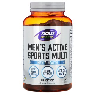 Витамины и минералы NOW Mens Active Sports Multi, 180 капсул