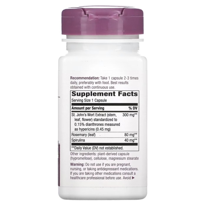 Натуральная добавка Nature's Way St. John's Wort, 90 капсул