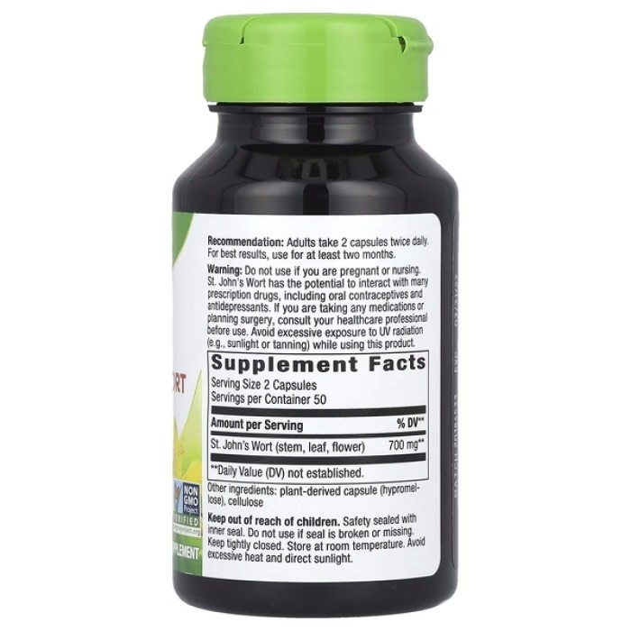 Натуральна добавка Nature's Way St. John's Wort Herb, 100 капсул