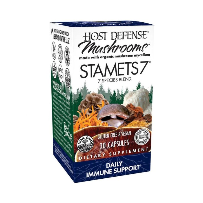 Натуральна добавка Host Defense Stamets 7, 30 вегакапсул