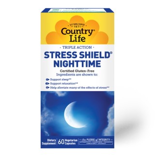 Натуральна добавка Country Life Stress Shield Nighttime, 60 капсул