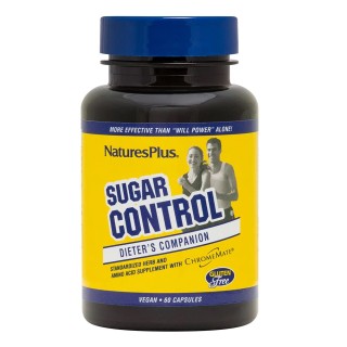 Вітаміни та мінерали Natures Plus Sugar Control, 60 капсул