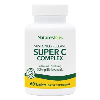 Вітаміни та мінерали Natures Plus Super C Complex Sustained Release, 60 таблеток