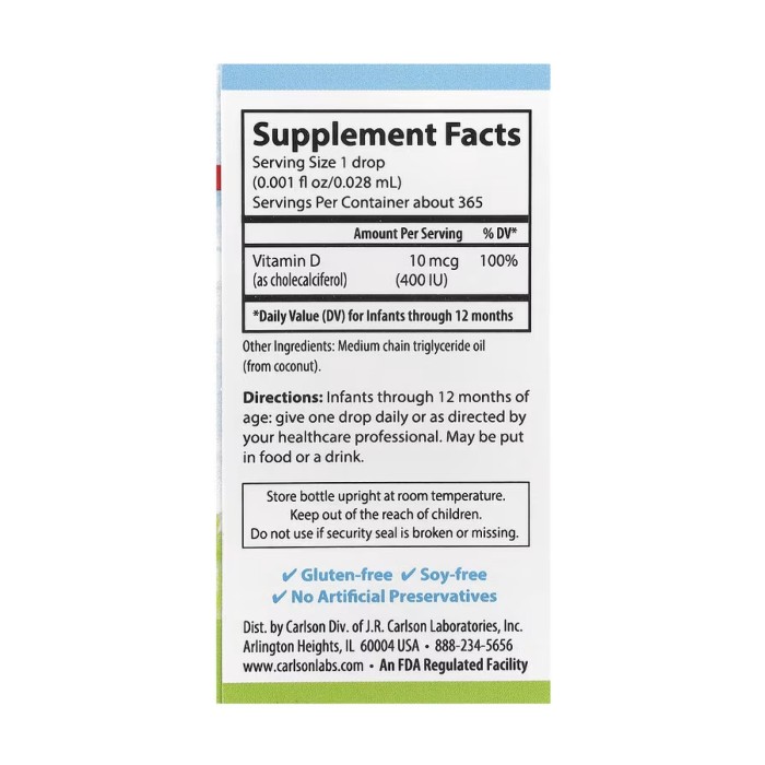 Super Daily D3 для младенцев 400 МЕ - 365 растительных капель 10,3 мл