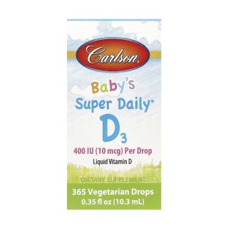 Супер щоденний D3 для малюків 400 МО - 365 рослинних крапель 10,3 мл
