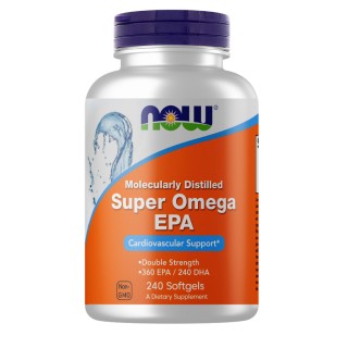 Жирні кислоти NOW Super Omega-3 EPA, 240 капсул