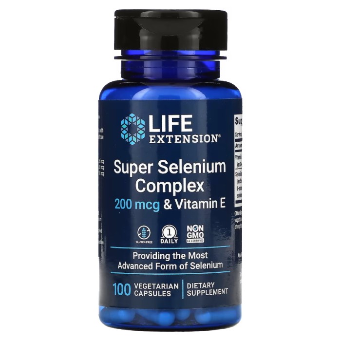 Вітаміни та мінерали Life Extension Super Selenium Complex, 100 вегакапсул