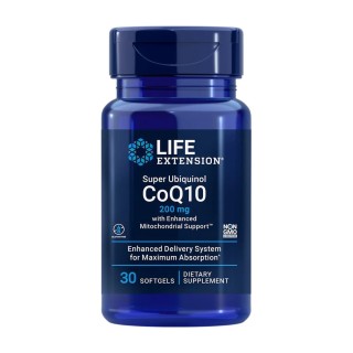 Натуральна добавка Life Extension Super Ubiquinol CoQ10 200 mg, 30 капсул